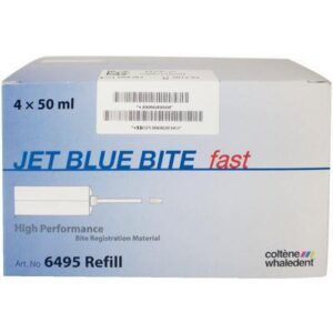 Jet Blue™ Bite Registration Material – 4-Pack, 50 ml each -Fast Set