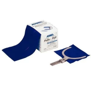 Hanel Occlusion Foil – 12 Microns, 25 m/Box - 2-Sided 22 mm Red - EXP 11/2022