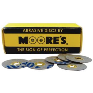 Paper Brass Center Abrasive Discs – Microfine, 50/Pkg