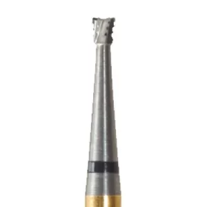 Black Cobra Tungsten Carbide Burs – FG, Inverted Cone, # 24, HM B2-008, 0.8 mm Head Diameter, 5/Pkg