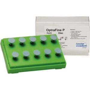 Optrafine® Ceramic Polishing System – Finisher and Polisher Refill, Polisher, Disc, Dark Blue, 10/Pkg