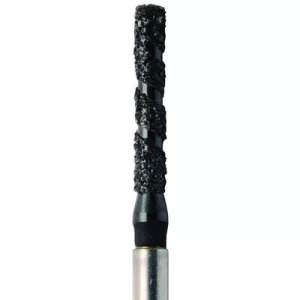 Black Cobra Diamonds – Straight End Cylinder, FG, Size B837-014, 1.4 mm Diameter, 5/Pkg