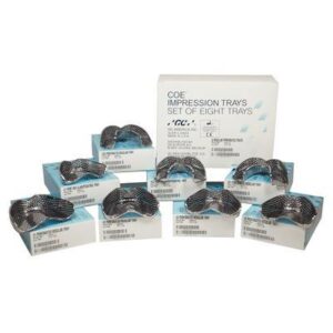 COE® Impression Trays – Nickel Full Set, Perforated Regular, 8/Pkg