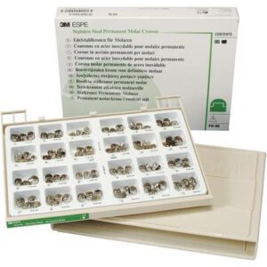 Stainless Steel Permanent Molar Crowns Kit 96/Pk