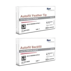Autofit Backfill Gutta Percha Points, 60/Pkg