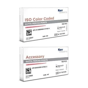 Tapered Gutta Percha Points – Auxiliary Sizes, Convert Assorted, 6 Vials of 20