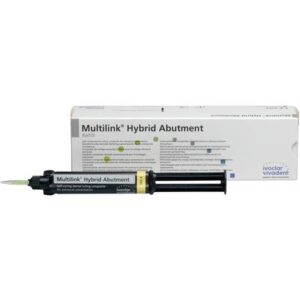 Multilink® Hybrid Abutment Cement Refills – 9 g Automix Syringe with Mixing Tips, Shade HO 0