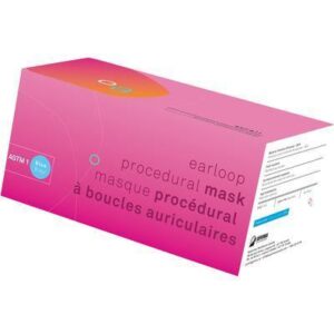 Procedural Earloop Face Masks – ASTM Level 1, Blue, 50/Pkg