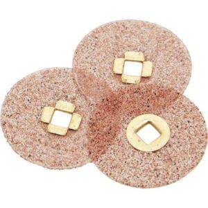 Plastic Brass Center Discs – Garnet, 50/Pkg